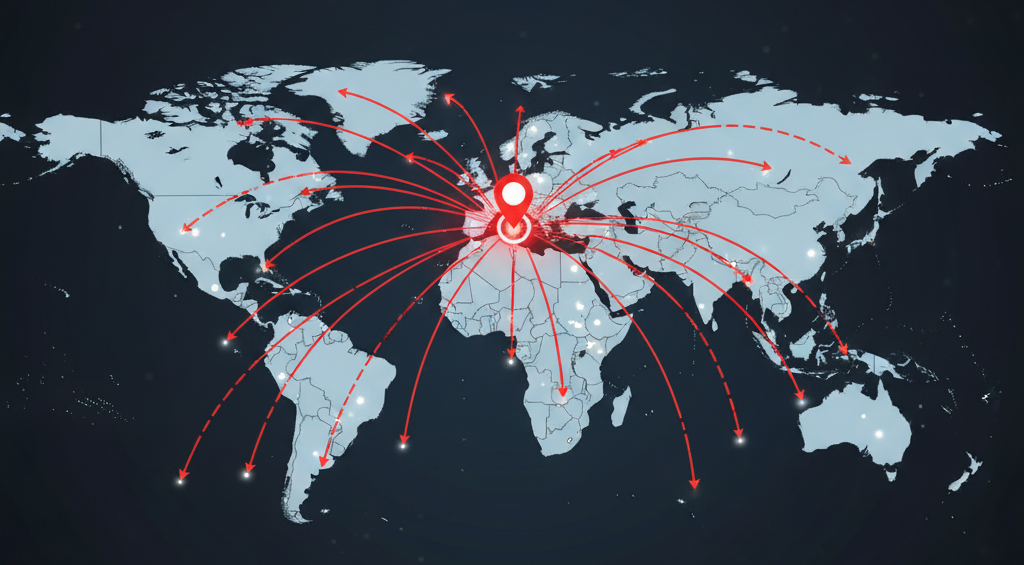 Global dispatch map